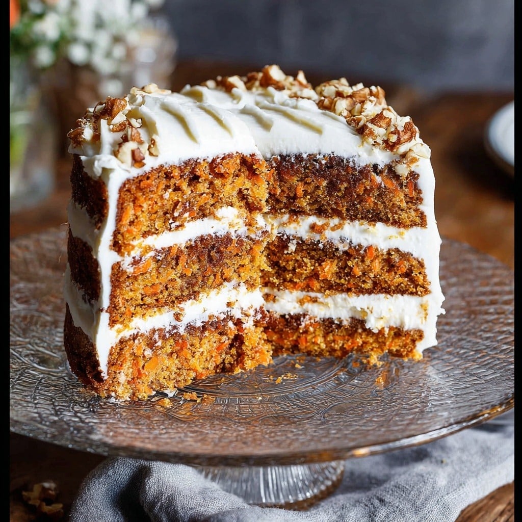 Keto carrot cake slice on a plate