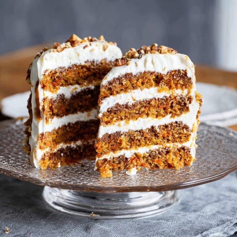 Keto carrot cake recipe card