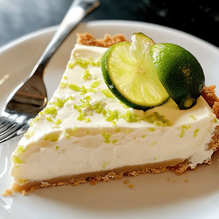 no bake key lime pie recipe on summer table