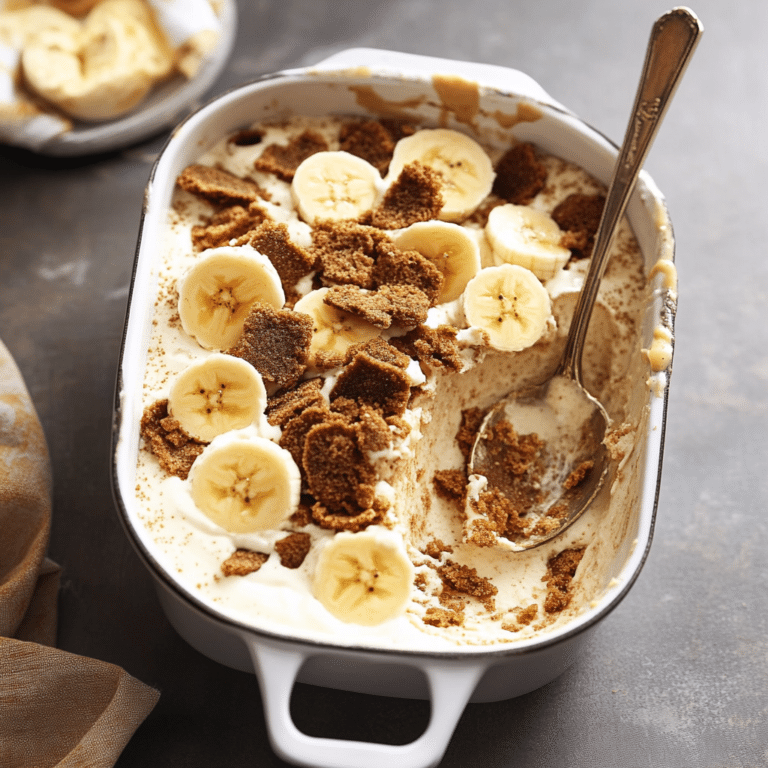 individual serving biscoff banana pudding