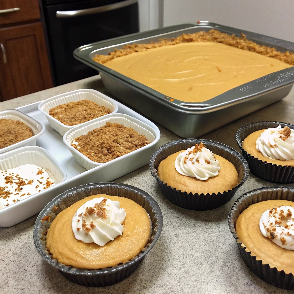 A perfect slice of no-bake pumpkin cheesecake on a plate, showing the creamy filling and a distinct graham cracker crust.