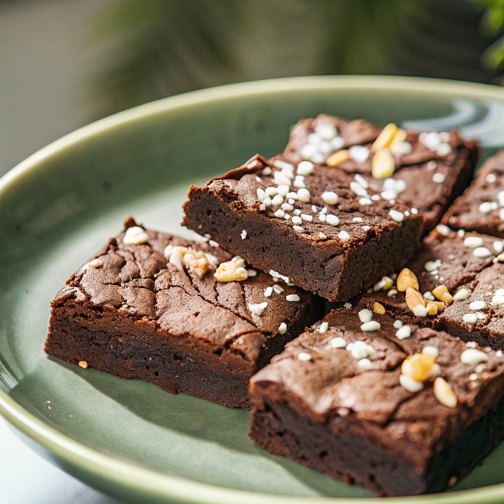 Healthy homemade chocolate protein brownies